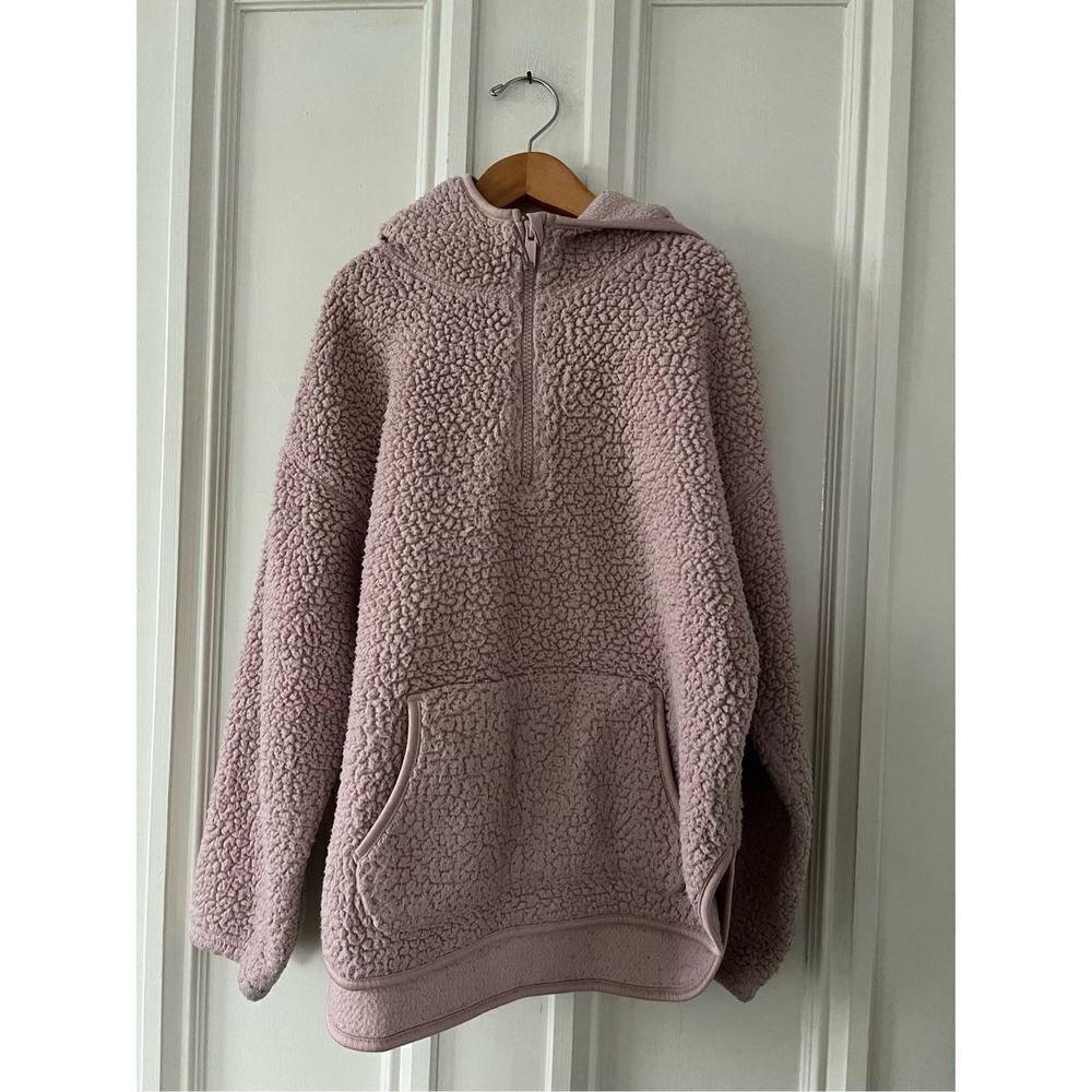 Old Navy light pink fleece hoodie jacket 10-12